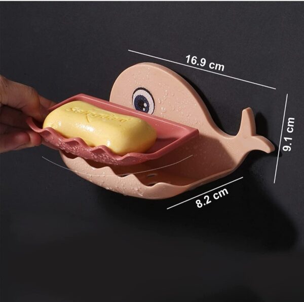 Fish Shape Double Layer Soap Dish(Pack of 02)... - Image 2