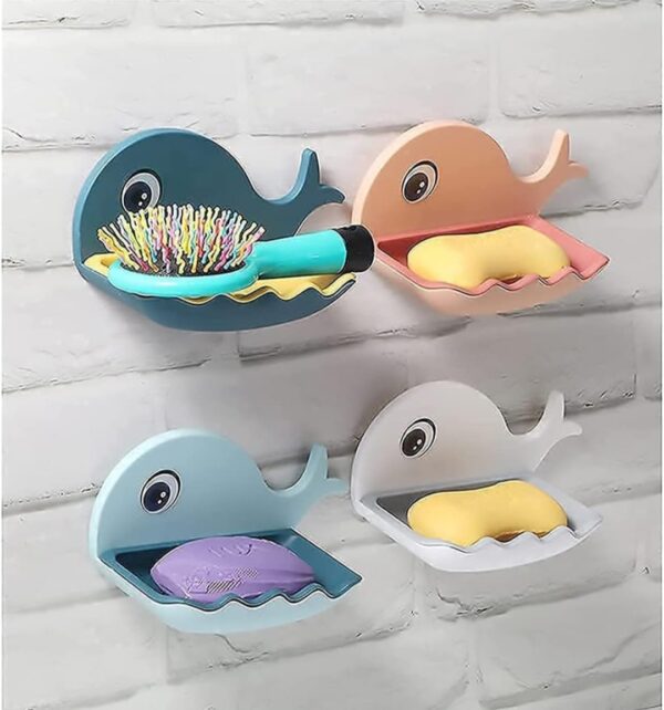 Fish Shape Double Layer Soap Dish(Pack of 02)...