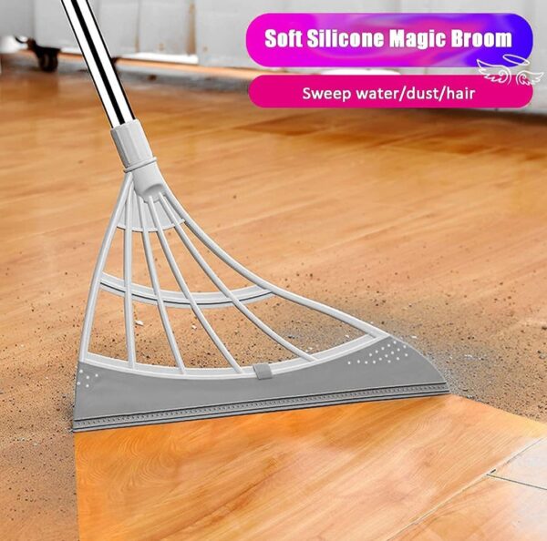 Durable Eco-friendly Broom With Scrapers