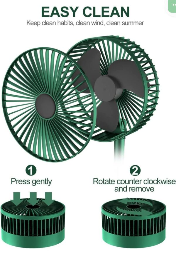 Telescopic Electric Desktop Fan - Image 9