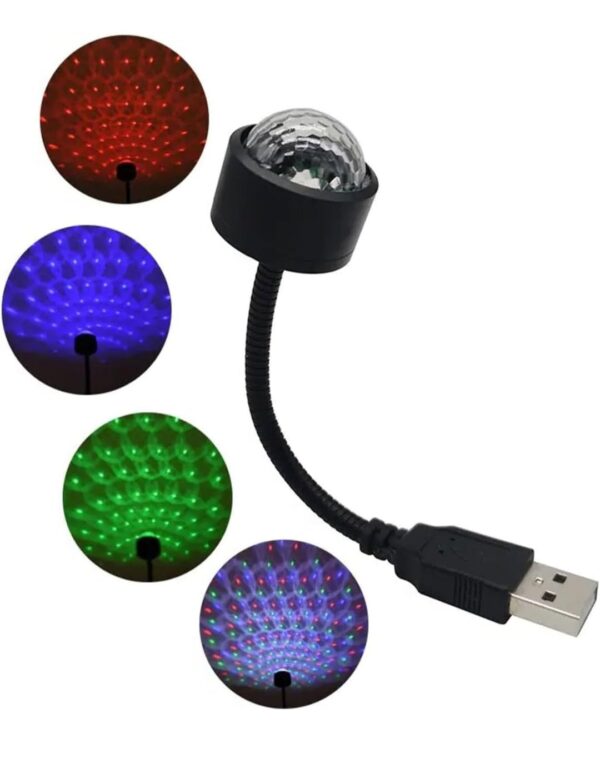 USB STAR NIGHT LIGHT PROJECTOR AND MINI DISCO BALL LIGHT, ADJUSTABLE AUTO ROOF INTERIOR CAR CEILING LIGHTS, FLEXIBLE ATMOSPHERE STROBE LIGHT DECORATIONS FOR BEDROOM CAR PARTY CEILING