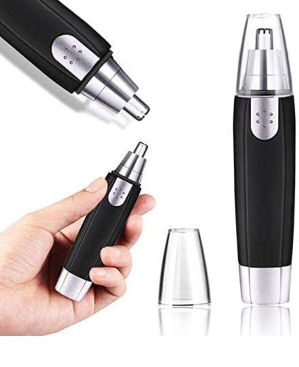 SHARP NEW EAR AND NOSE HAIR TRIMMER PROFESSIONAL HEAVY DUTY STEEL NOSE CLIPPER BATTERY-OPERATED. - Image 2