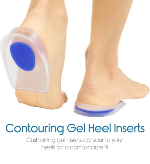 GEL HEEL CUPS SILICON HEEL PAD FOR HEEL ANKLE PAIN - Image 3