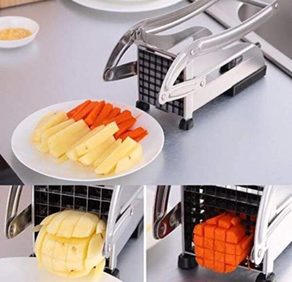 STAINLESS STEEL FRENCH FRIES POTATO CHIPS STRIP CUTTER MACHINE WITH BLADE