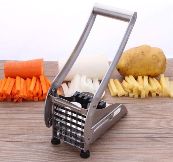 STAINLESS STEEL FRENCH FRIES POTATO CHIPS STRIP CUTTER MACHINE WITH BLADE - Image 4