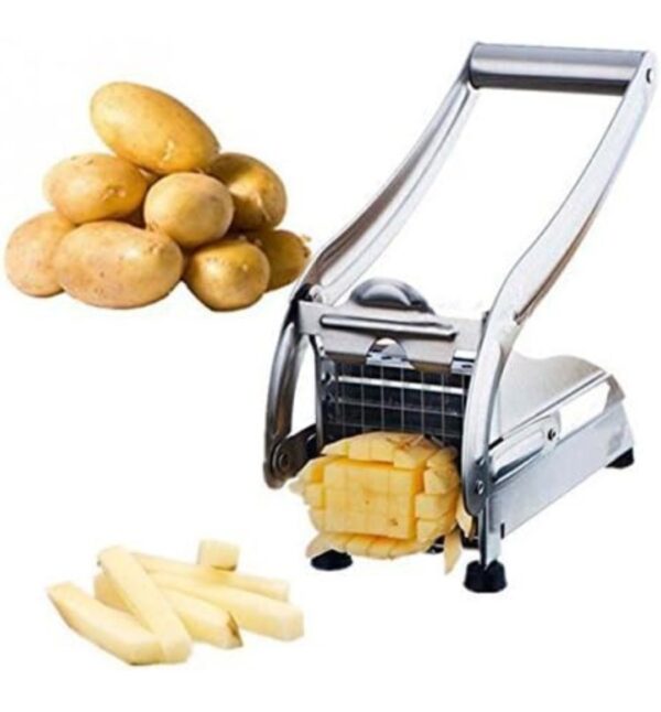 STAINLESS STEEL FRENCH FRIES POTATO CHIPS STRIP CUTTER MACHINE WITH BLADE - Image 3