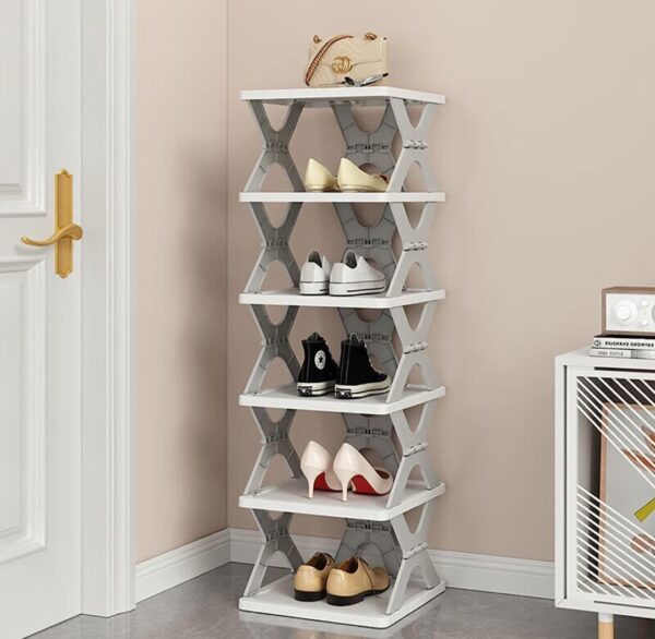 Smart Shoe Rack with 5 Layer Shoes Stand Multifunctional Entryway Foldable, Shoes Rack... - Image 3