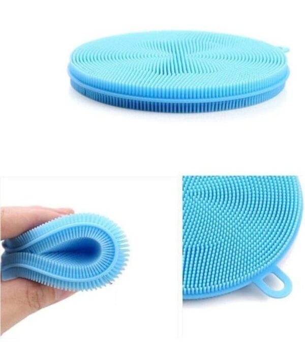 SILICONE DISH SCRUBBER SPONGE MILDEW FREE, NON STICK, HEAT RESISTANT(SET OF 10)