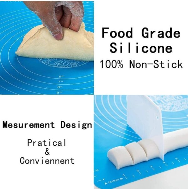 ROLLING MAT SILICONE BAKING MAT FONDANT MAT SHEET CHAPATI - Image 3