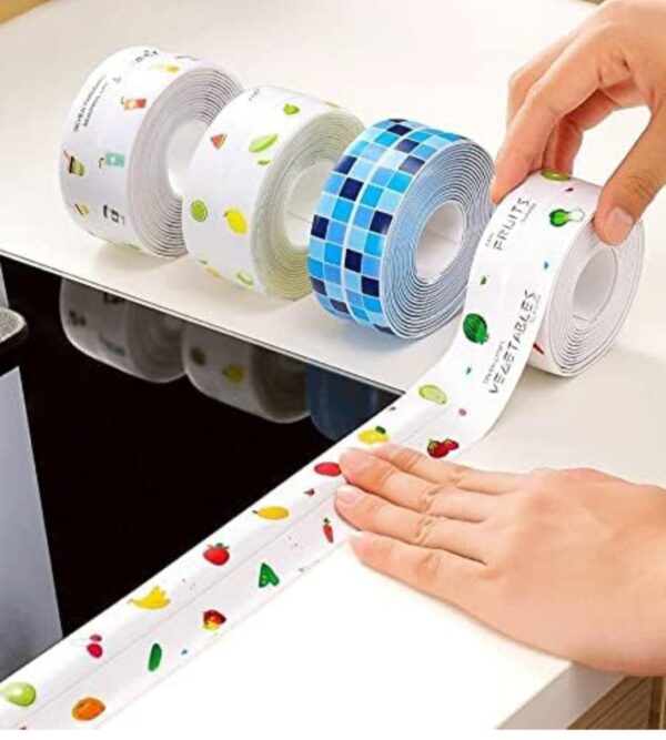 KITCHEN SINK PLATFORM STICKER BATHROOM CORNER TAPE (2METER SIZE)