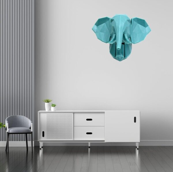 ANIMAL SHAPED ADHESIVE HOOKS, ANIMAL HEAD WALL DECOR WALL HOOKS STICKY HANGERS NAIL FREE BATHROOM HOOKS FOR COAT HATS KEYS BAGS PURSE TOWELS DECORATIVE GIFT (ELEPHANT) - Image 3