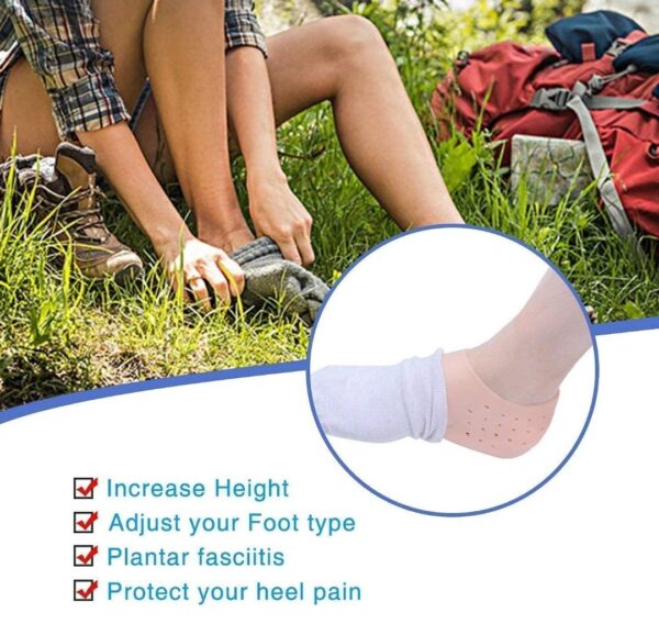 ANTI CRACK SILICON GEL HEEL MOISTURIZING SOCKS FOR FOOT CARE MEN WOMEN (LOOSE PACK) - Image 3