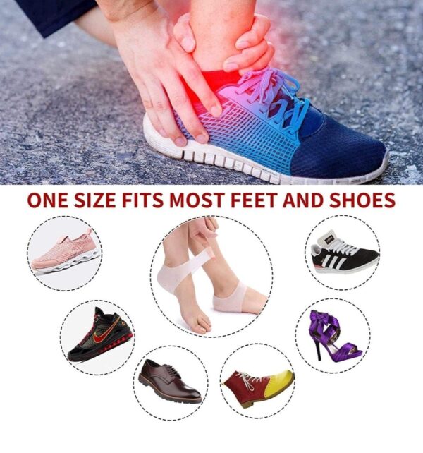 ANTI CRACK SILICON GEL HEEL MOISTURIZING SOCKS FOR FOOT CARE MEN WOMEN (LOOSE PACK) - Image 4