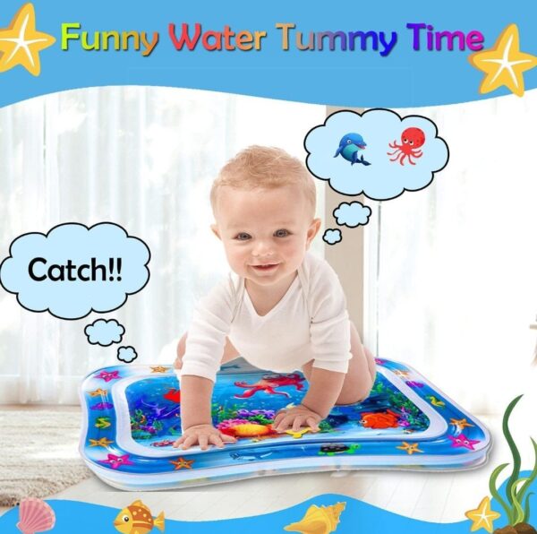 BABY WATER MAT INFLATABLE BABY PLAY MAT ACTIVITY CENTER FOR INFANT BABY TOYS 3 TO 15 MONTHS, BABY GIFTS FOR BOYS GIRLS(ASSORTED DESIGN) - Image 5