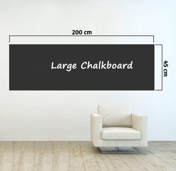 BLACKBOARD ERASABLE WALL STICKER CHALKBOARD STICKER REMOVABLE BLACKBOARD WALL STICKERS MURAL FOR KIDS ROOM - Image 3