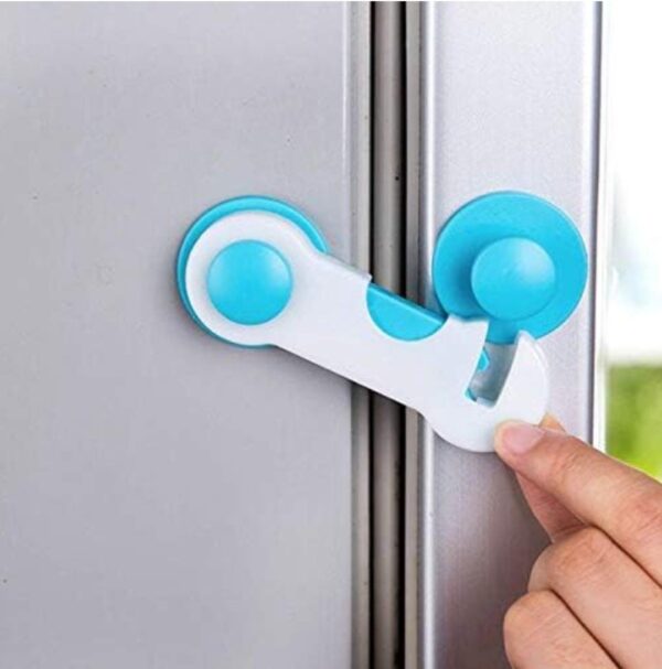 CHILD SAFETY LOCK CHILD TODDLER BABY SAFETY LOCKS PROOFING FOR CABINET TOILET SEAT FRIDGE DOOR DRAWERS ( 4 PC) - Image 3