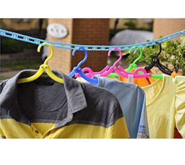 CLOTHESLINE DRYING NYLON ROPE WITH HOOKS... - Image 2