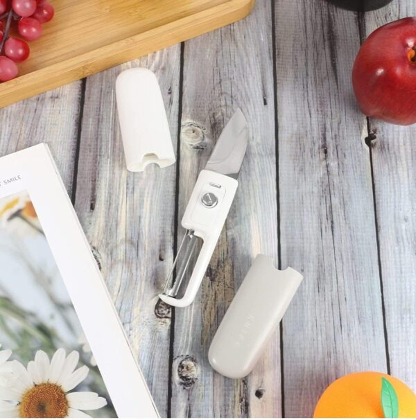 Knife Kitchen Knife Peeler Portable Knife for Fruit 2 in 1 Knife... - Image 5