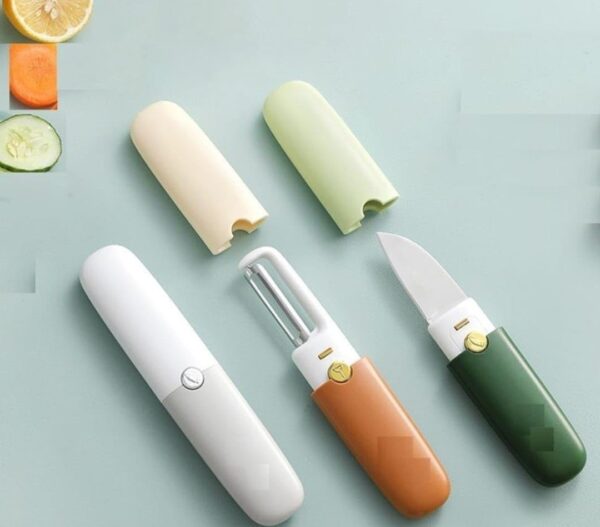 Knife Kitchen Knife Peeler Portable Knife for Fruit 2 in 1 Knife... - Image 2