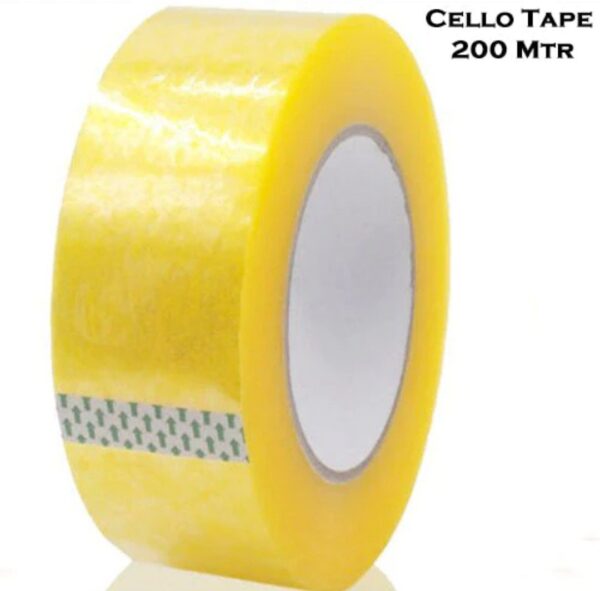 SELF ADHESIVE TRANSPARENT PACKING TAPE- 200 METRES