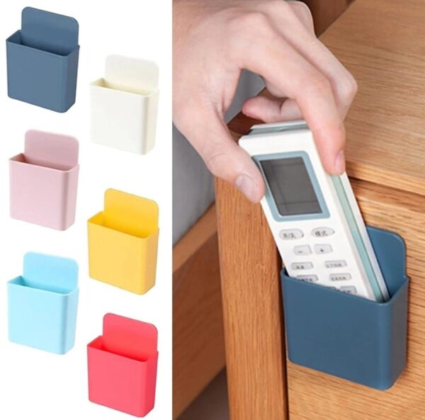 MULTIPURPOSE PLASTIC WALL MOUNTED REMOTE & MOBILE HOLDER STAND(PACK OF 4)... - Image 5