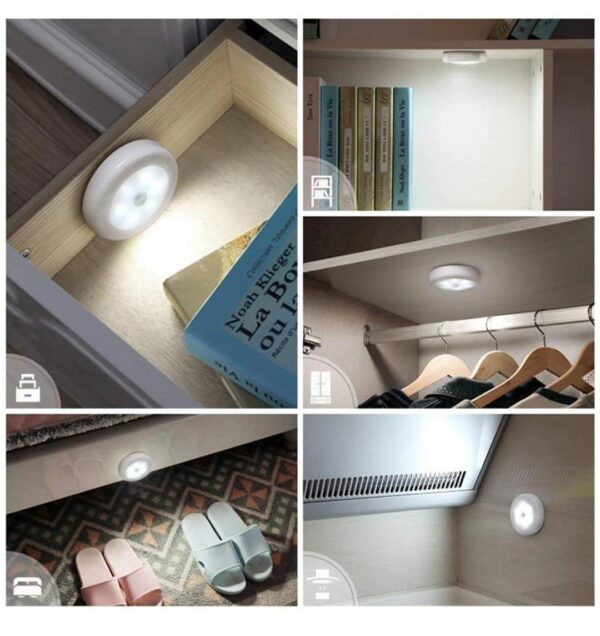 ROUND SHAPE 8 LED MOTION SENSOR INDUCTION LED LIGHT - Image 3