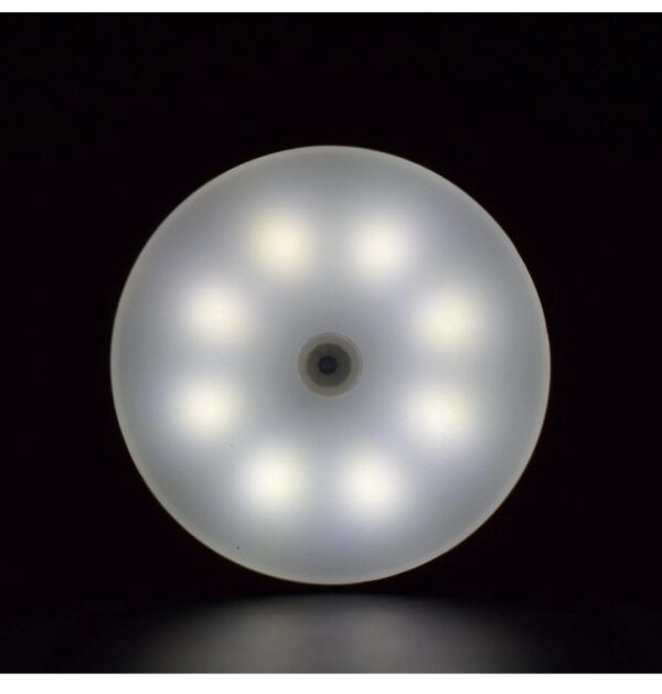 ROUND SHAPE 8 LED MOTION SENSOR INDUCTION LED LIGHT - Image 4