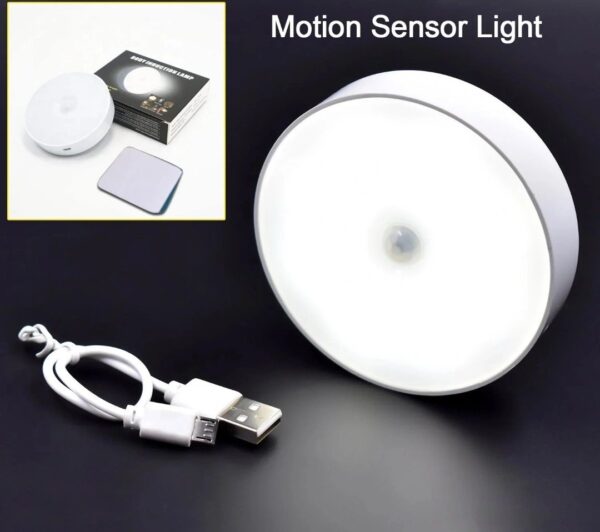 ROUND SHAPE 8 LED MOTION SENSOR INDUCTION LED LIGHT