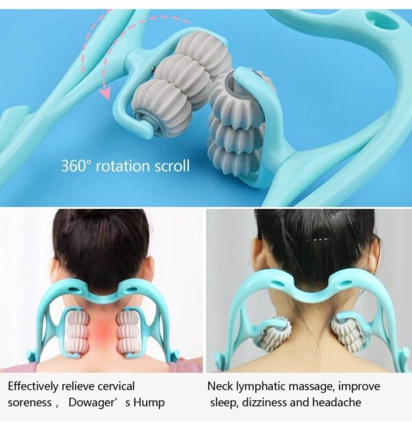 NECK SHOULDER MASSAGER, PORTABLE RELIEVING THE BACK FOR MEN RELIEVING THE WAIST WOMEN (1PC)... - Image 7