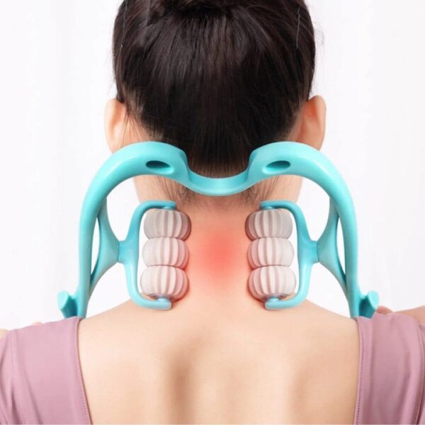 NECK SHOULDER MASSAGER, PORTABLE RELIEVING THE BACK FOR MEN RELIEVING THE WAIST WOMEN (1PC)...