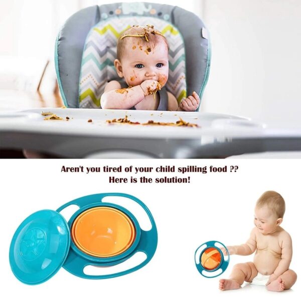 ROTATING BABY BOWL USED FOR SERVING FOOD TO KIDS AND TODDLERS ETC. - Image 4