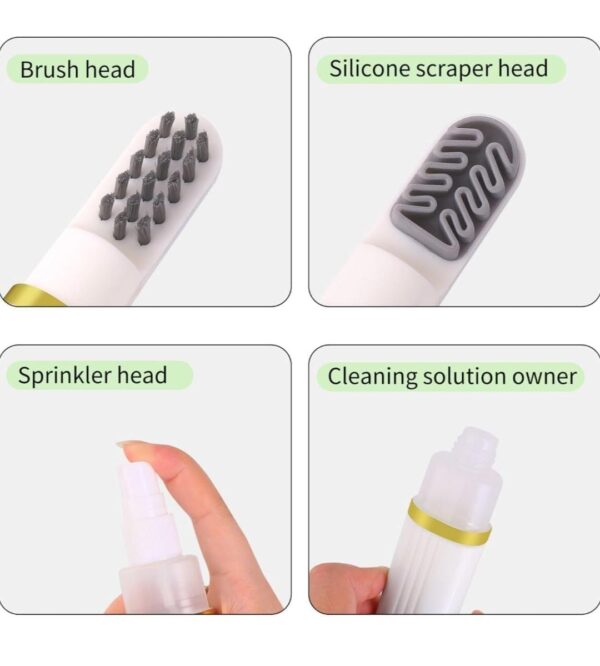 3 in 1 Shoes Cleaning Brush | Soap Dispensing Cleaning Brush with Spray(3 in 1 Brush).... - Image 5