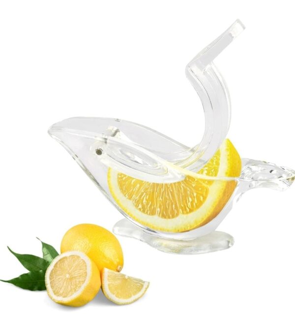 Manual Lemon Slice Squeezer, Portable Transparent Fruit Juicer... - Image 2