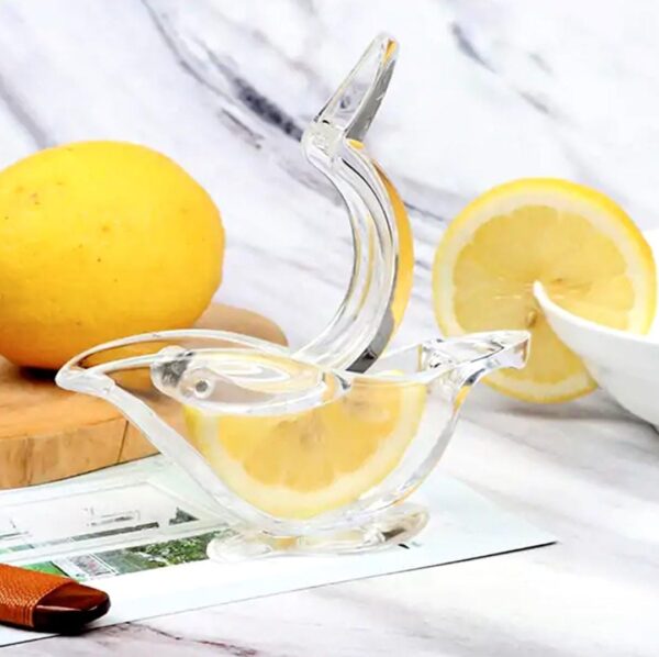 Manual Lemon Slice Squeezer, Portable Transparent Fruit Juicer...