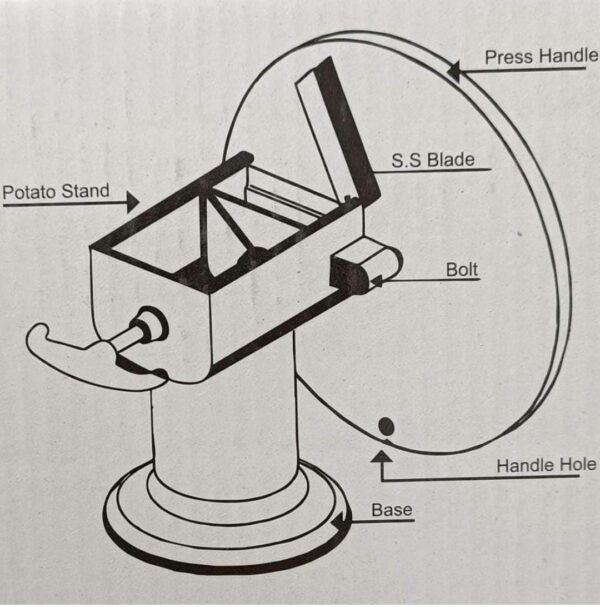 3 Blade Wafer Maker Metal Potato Chips Maker... - Image 7