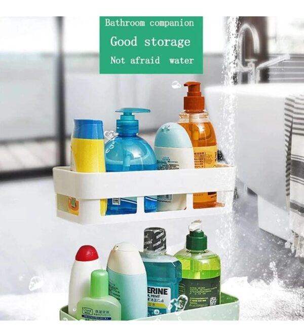 Plastic Shower Corner Caddy Basket Shelf Rack(Pack of 02)... - Image 5