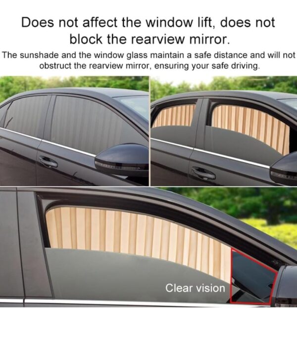 Car Side Window Curtain Slidable Magnetic Car Side Window Parda Car ...