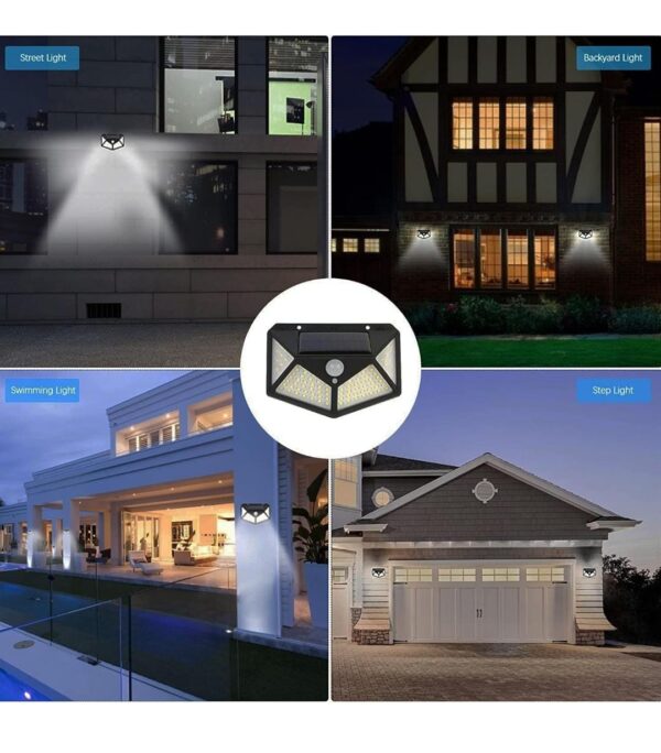 LED Bright Outdoor Solar Lights with Motion Sensor Solar Powered Wireless 100 LED... - Image 7