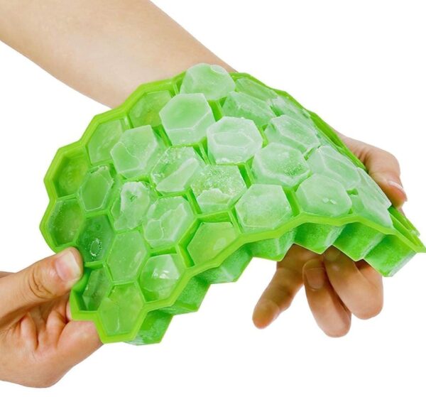 Ice Cube Tray Silicone for Freezer Flexible Shape Honeycomb... - Image 2