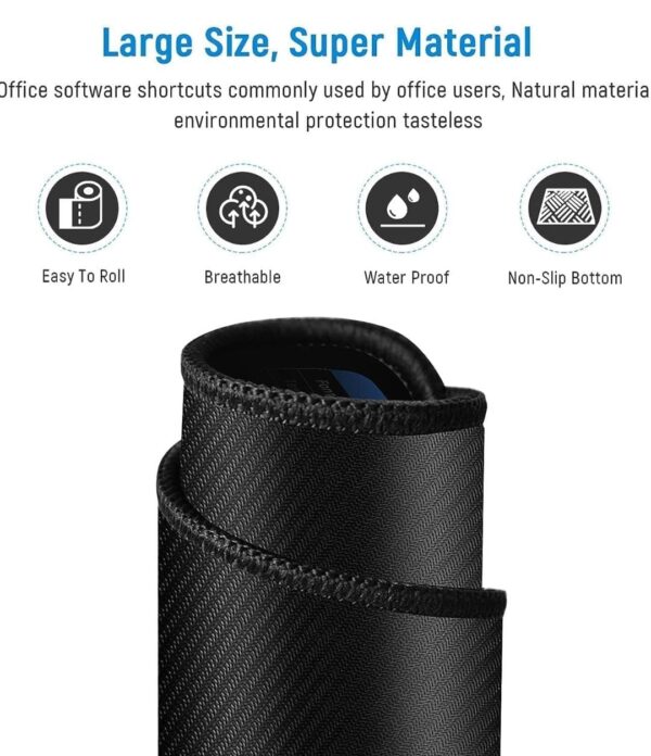 Shortcuts Key Patterns Smooth Cloth Mouse Pad Desk Mat (80x30cm)... - Image 3