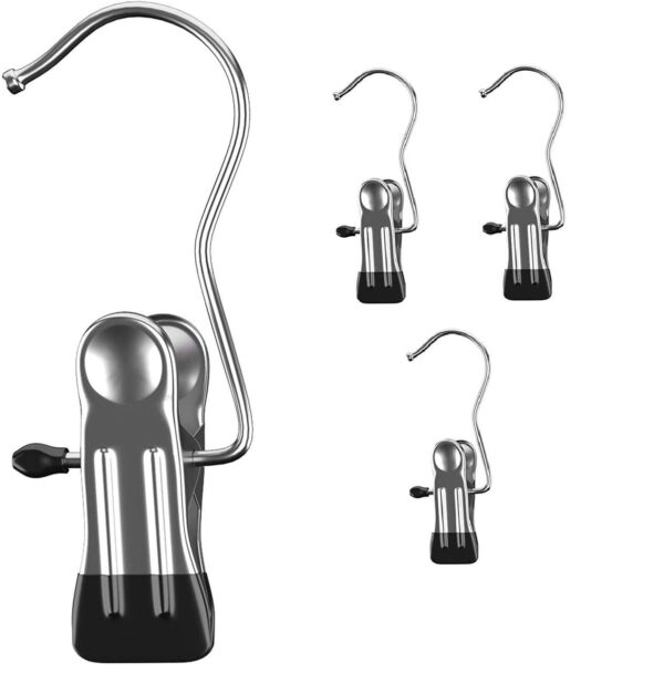 Steel Cloth Clip Stainless Steel Laundry Hooks Clip  6 Pcs... - Image 2