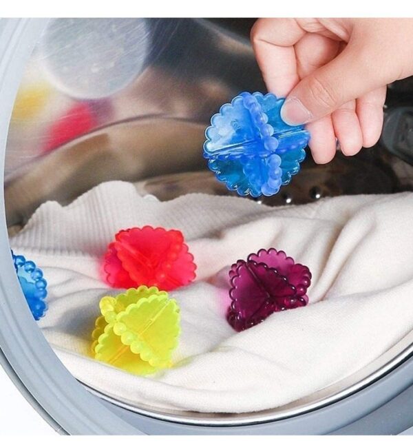 Pack of 12 Washing Machine Ball Washer Balls, Reusable Laundry Scrubbing Balls, Solid Colorful Laundry Washing Balls...